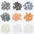 Electroplated Strawberry Glass Beads 13x16mm Iridescent 10pcs 5