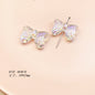 Transparent Bow Series Acrylic Beads AB Colored Plating 10