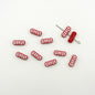 Girl Character Plate Metal Beads 12mm Baking Painted 20pcs 17