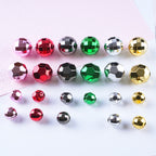 Plating Metal Faceted Acrylic Beads 10-16mm Earth Colors 100pcs 3