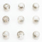 Glass Smooth Spacer Beads 8mm 10mm Large Hole Electroplated 50pcs 8
