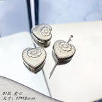 Flower Acrylic Beads Glossy Silver Tone Floral Detail CCB Plastic 100pcs 6