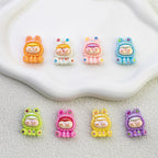 Plating Pop Mart Lilith Resin Beads Glossy Animal Hoodie 10pcs