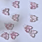 Phoenix Tail Butterfly Glass Beads 12x15mm Translucent Mixed Colors 50pcs 22