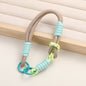 Patterned Macrame Dual Ring Phone Charm Polyester 33cm 2pcs 11
