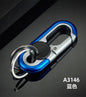 Metal Carabiner Keychain Zinc Alloy Vintage Style Black Blue Orange 10