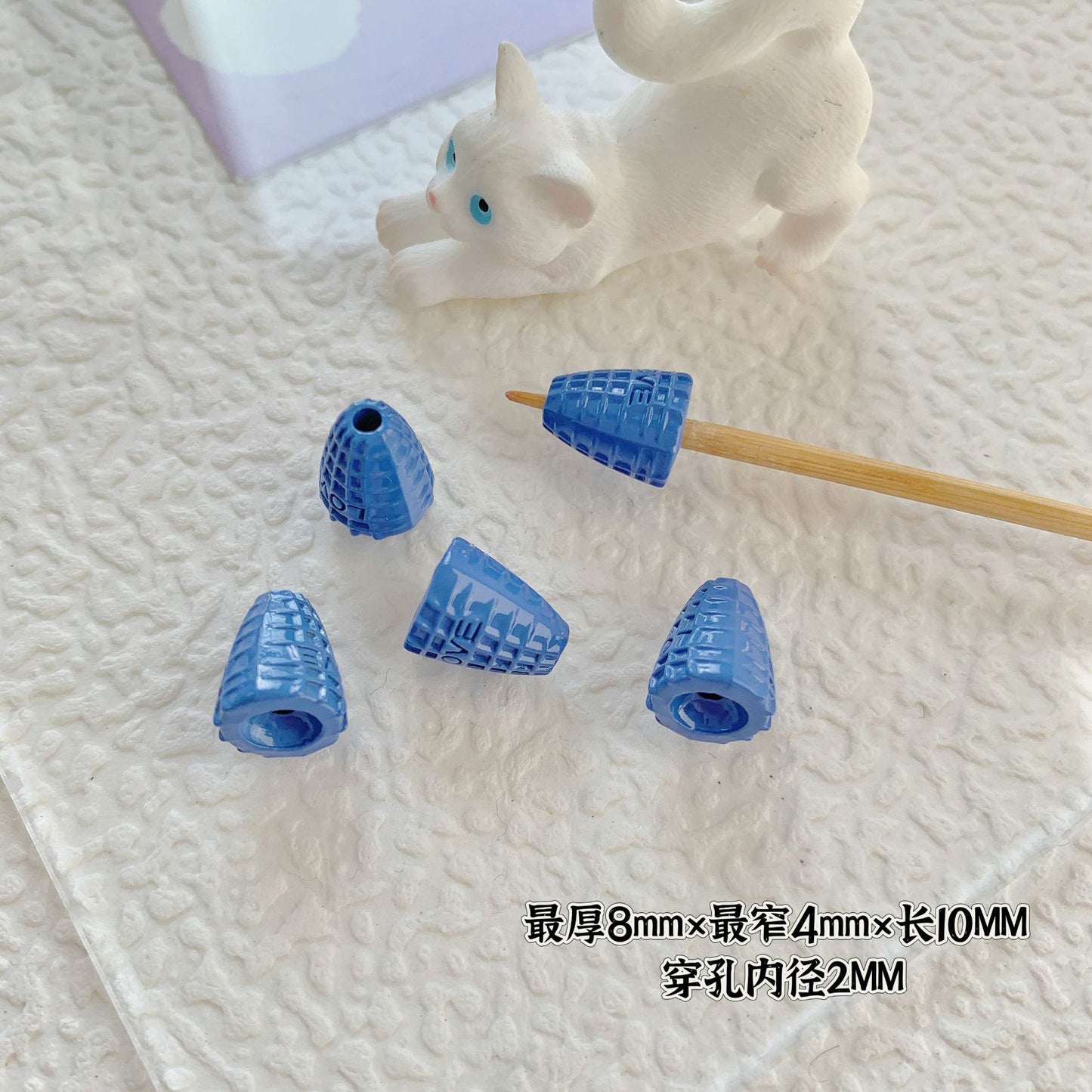 Cupcake and TV Metal Beads Painted Colorful Alloy 20pcs 9