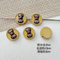 Butterfly Painted Metal Beads Decorative Alloy 10pcs 32