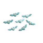 Angel Wing Metal Beads 25mm Colorful Baking Painted 10pcs 5
