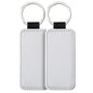 Sublimation Blank Keychain White Metal Ring Multiple Shapes 17