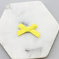Rubberized Spray Painted Cross Acrylic Beads 34x21mm Matte Mixed Colors 20pcs 8