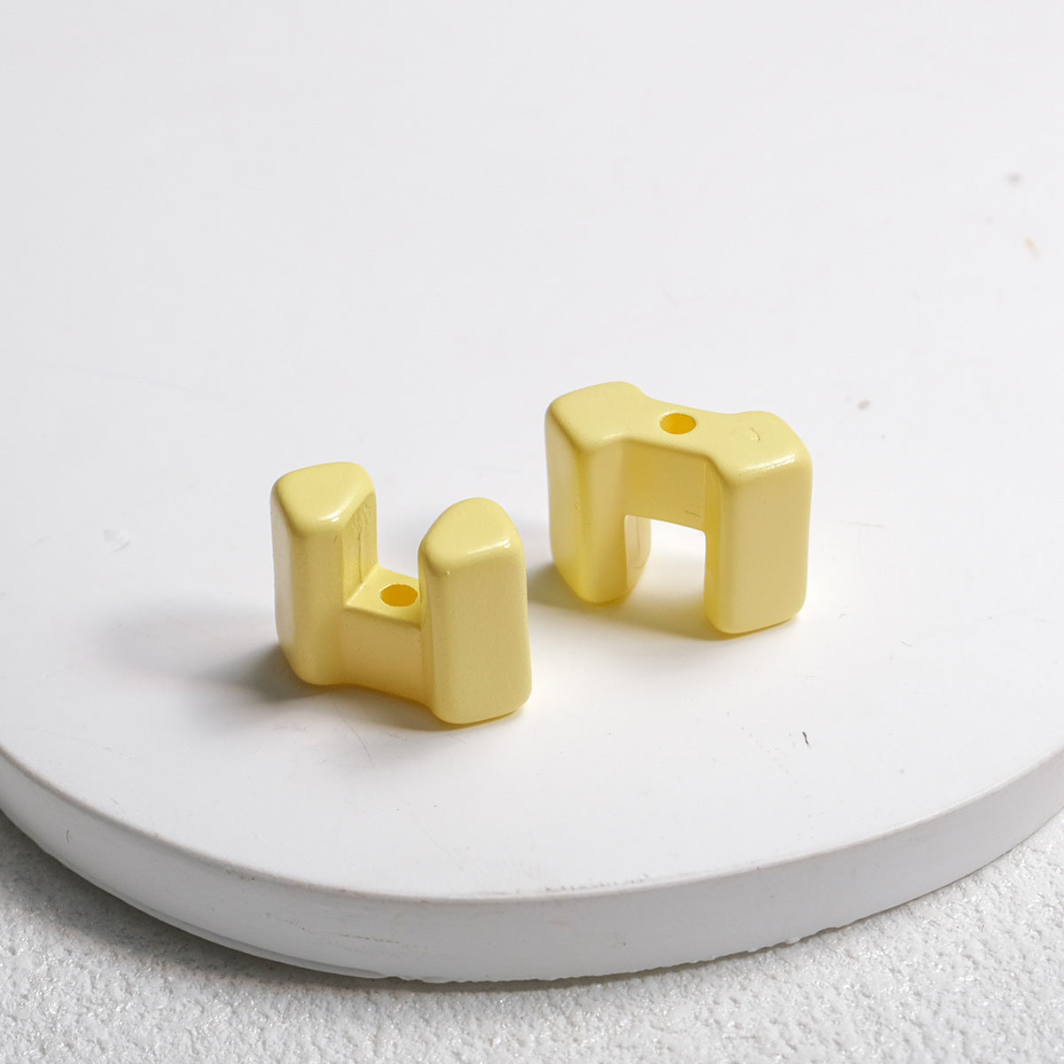 Square Acrylic Beads 14mm Building Block Part Mixed Colors 30pcs 16