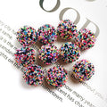 Glitter Bubblegum Beads 16mm Colorful Iridescent Sparkle 1pc 6