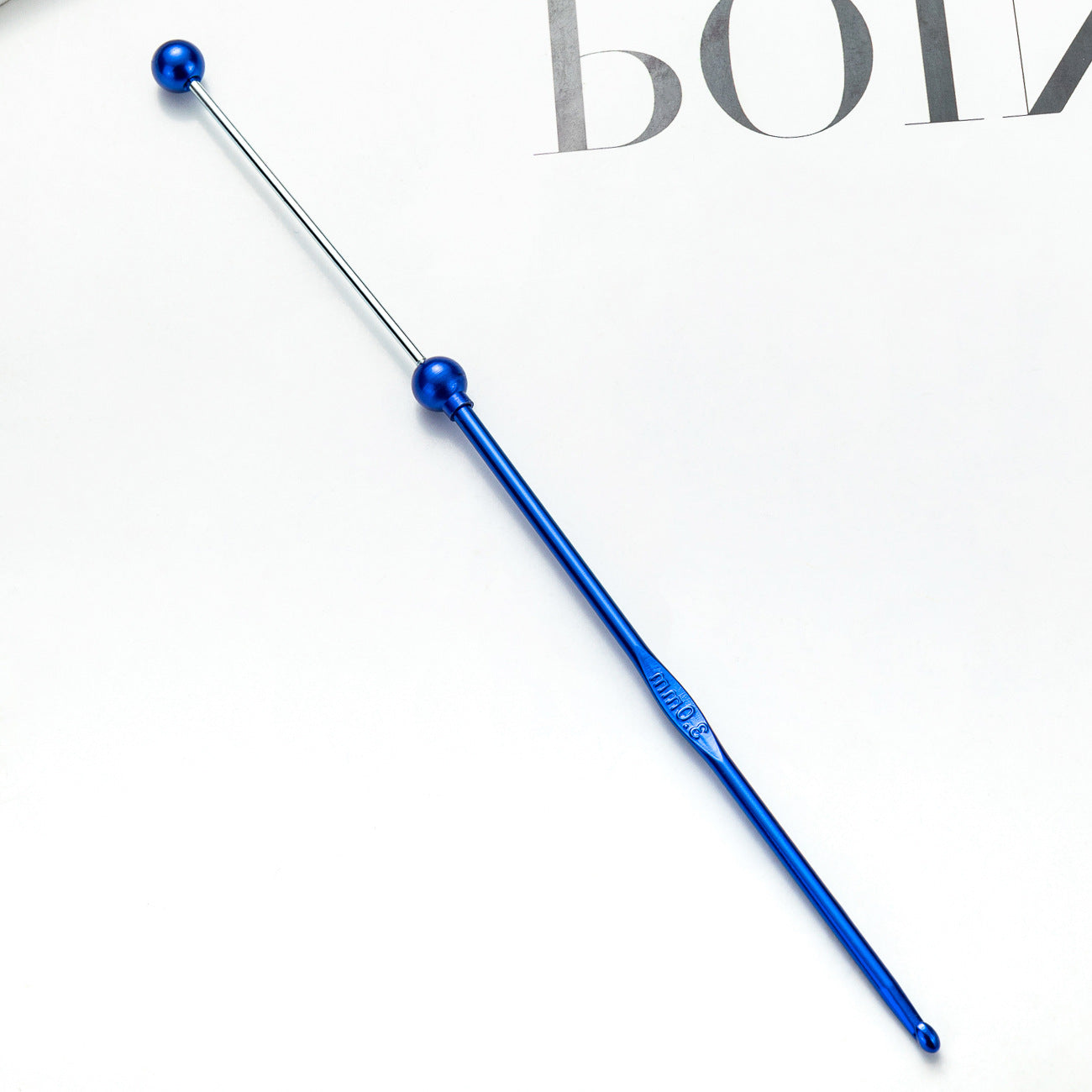 Beadable Crochet Hooks Metallic Slim Polished 3.0mm to 6.0mm 8