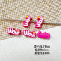 Baking Painted WOW&YES Metal Beads 13mm 15mm Colorful Alloy 20pcs 12