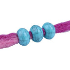 Acrylic Flat Spacer Beads 15x9mm Imitation Turquoise 50pcs 4