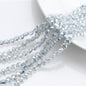 Electroplated Heart Glass Beads 8mm Transparent Mixed Colors 50pcs 14