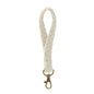 Macrame Crochet Phone Keychain Cotton Rope with Brass Clasp 4pcs 10