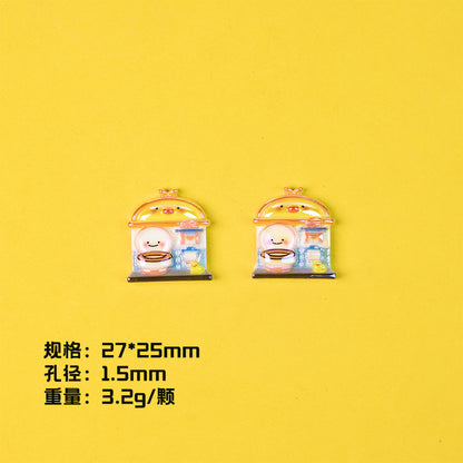 Plating Miniature Furniture Resin Beads Cute Animal Design 10pcs 10