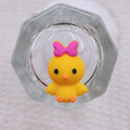 Silicone 3D Focal Beads Easter Little Yellow Chicken Bunny Holding Carrot 20pcs 6