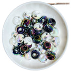 Acrylic Kitten Paw Spacer Beads 14mm Iridescent 50pcs 5