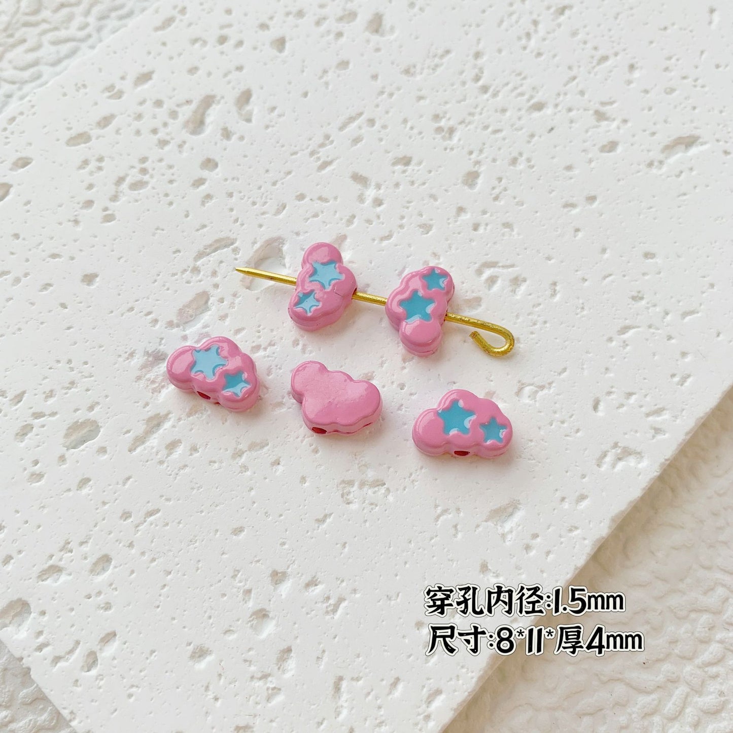 Painted Cute Character Plate Series Metal Beads Bulk 20pcs 21
