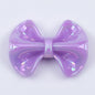 Plated Fat Bow Acrylic Beads 24mm Solid Glossy Color 100pcs 8