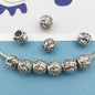 Christmas Series Large Hole Metal Beads Silver Tone Zinc Alloy 1pc 15