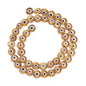 Flat Millefiori Evil Eye Lampwork Seed Glass Beads 4mm 90pcs 21