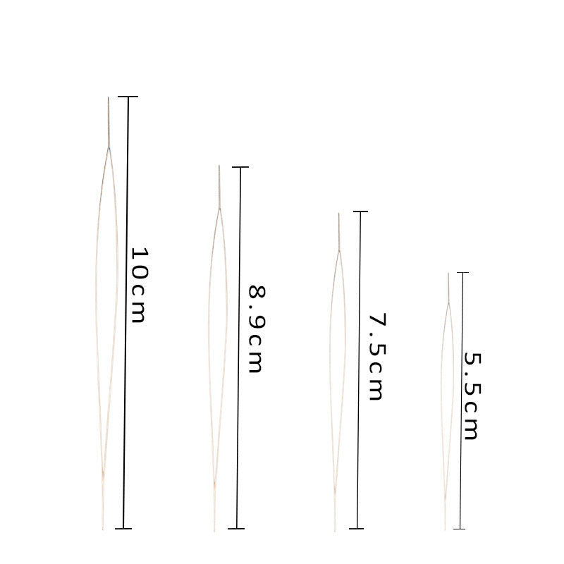 Stainless Steel Bead Needles Jewelry Tools in Clear Red Cap Bottle 5pcs 6