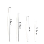 Stainless Steel Bead Needles Jewelry Tools in Clear Red Cap Bottle 5pcs 6