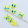 Cat Eye Monster Metal Beads 16mm Baking Painted 10pcs 6