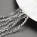Electroplated Heart Glass Beads 8mm Transparent Mixed Colors 50pcs 6