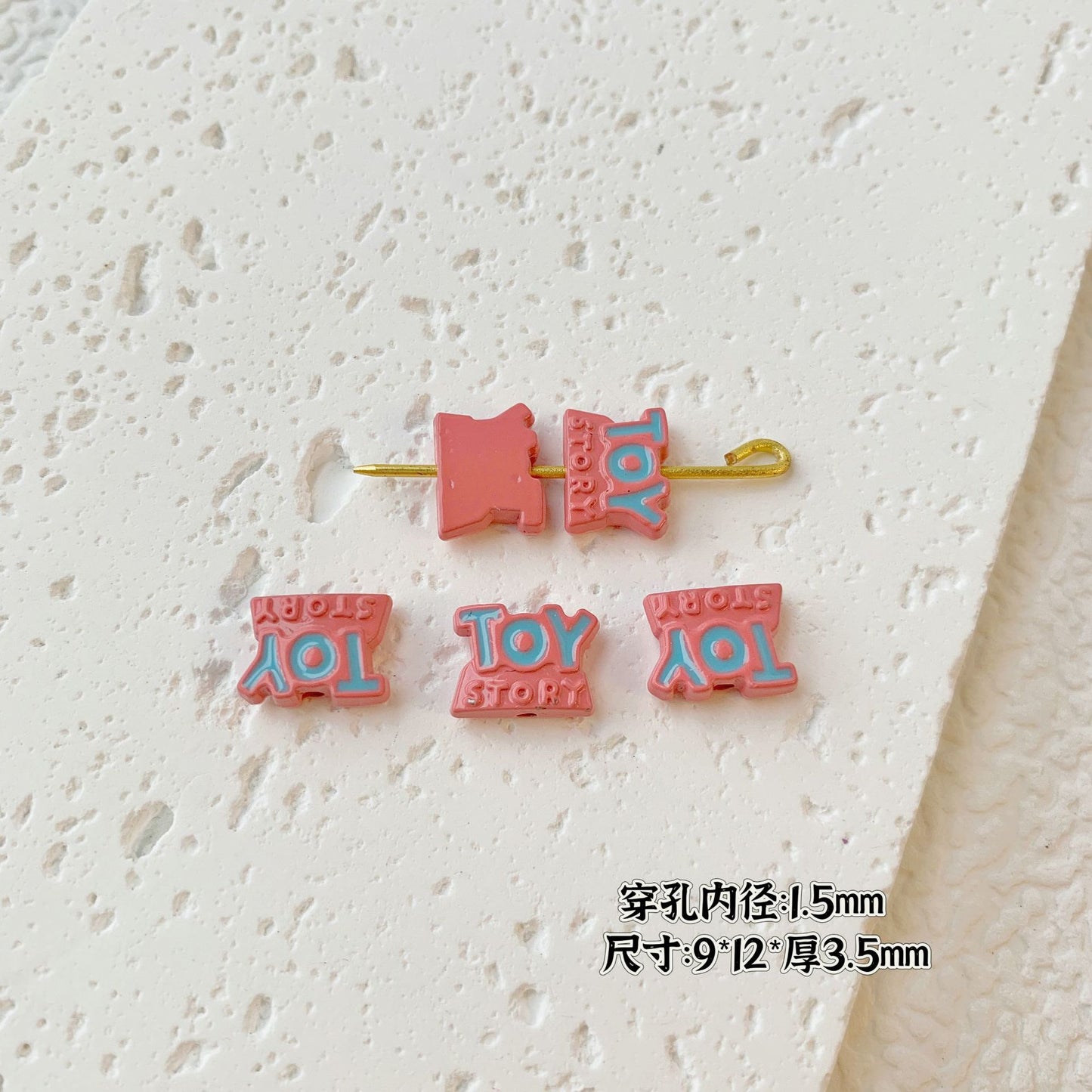 Painted Cute Character Plate Series Metal Beads Bulk 20pcs 10