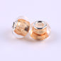 Acrylic Spacer Beads 14mm Glossy Transparent Dyed Core 100pcs 11
