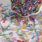 Plating Bugle Glass Beads 7mm Vibrant Polished Colors 1800pcs 18