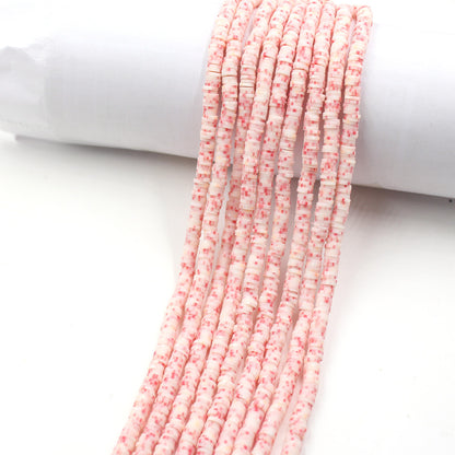 Flat Clay Beads 6mm Colorful Matte Polymer Spacer 10 Strands 20