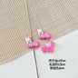 Baking Painted Window Kitten and Nice Rabbit Metal Beads 15/17mm 10pcs 18
