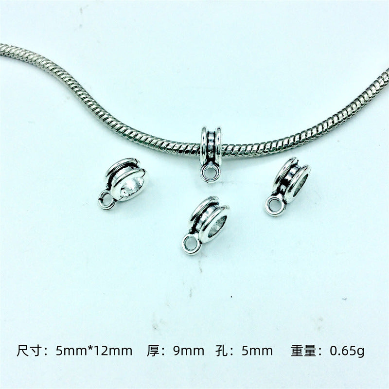 Alloy Bead-hanger Spacer Beads Large Hole 200pcs 8