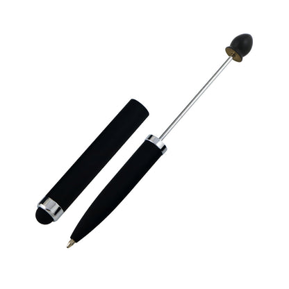 Beadable Pen Metal 3 in 1 Touch Stylus Ballpoint Black Ink 11