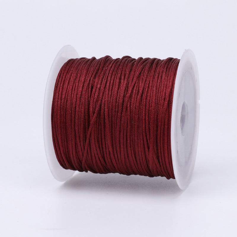 Nylon Thread 0.8mm Diameter 40m Colorful Jewelry Stringing Cord 48