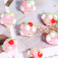 Honey Winnie Acrylic Beads 23mm Rhinestone Painted 6pcs 6