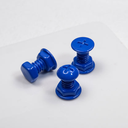 Painted Screws Acrylic Beads 16mm Colorful Mixed 50pcs 16