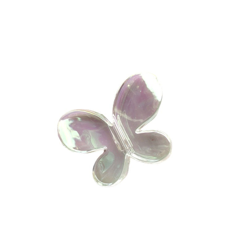 Transparent Butterfly Acrylic Beads 12.4-33mm AB Plating 50pcs 4