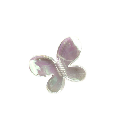 Transparent Butterfly Acrylic Beads 12.4-33mm AB Plating 50pcs 4