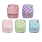 Striped Designer M Acrylic Square Beads 14mm 10pcs 7