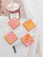 Plating Cat Biscuits Acrylic Beads 21x6mm Pastel Rainbow Glossy 50pcs 10
