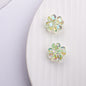Transparent Plating Clover Acrylic Beads 14mm Summer Glow 10pcs 4