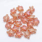 Electroplated Turtle Glass Beads 14X18mm Transparent Rainbow 20pcs 9