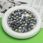 Iridescent Foil Filled Resin Beads 8-16mm Glossy Multicolor 40pcs 15